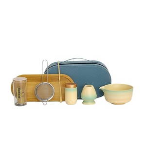 Juego de Té Portátil de Cerámica Rústica Estilo Japonés: Cuenco de <span class=keywords><strong>Matcha</strong></span>, Herramientas de Té, Soporte para Chasen y Cuenco para Batir <span class=keywords><strong>Matcha</strong></span> - Product Image 5