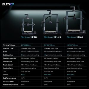 For Elegoo Neptune 3 Max 3D Printer Fully Automatic High-Speed High-Precision Industrial FDM Extruder High-Speed Leveling <b>PLA</b> - Product Image 6