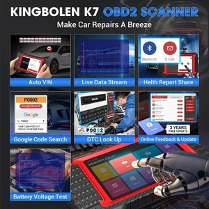 Herramienta de Diagnóstico de Sistemas KINGBOLEN K7 Original, Codificación ECU, Prueba Activa, Reinicio <span class=keywords><strong>AF</strong></span>, 28 Reinicios, <span class=keywords><strong>3</strong></span> Años Gratis, PK MK808s CRP919E - Product Image 5