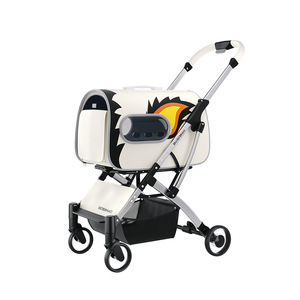 Nouvelle poussette pour animaux de compagnie, poussette pour chien, poussette pour chat, petite voiture pour animaux de compagnie pour les sorties, légère, détachable et pliable - Product Image 5