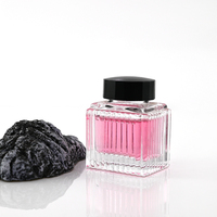 Vente en gros 1oz 30ml clair carré vide réservoir d'encre de tatouage pot encrier bouteille d'encre en verre pour la papeterie de bureau