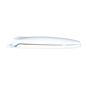 Siège de toilette de remplacement blanc brillant avec matériel de montage facile et forme ergonomique pour la plupart des cuvettes de toilettes standard - Product Image 1