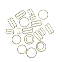 Precio de fábrica al por mayor: Anillos de metal ecológicos personalizados para sujetadores, deslizadores, ganchos para bikini, cierres, anillas de elevación, anillas en O, lo último en moda.