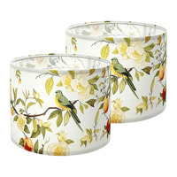 Abat-jour en tissu mélange coton et lin, abat-jour plissé vintage à franges pour lampe de table, décoration intérieure