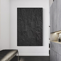 Œuvre d'art contemporaine personnalisée, sculpture texturée peinte à la main, peinture à l'huile pour la décoration murale extérieure des hôtels, vente en gros