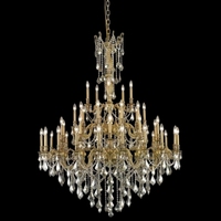 Lustre en cristal de style européen classique, chandelier multi-bras avec cadre en laiton et pendentifs en forme de goutte d'eau pour hall d'hôtel, salle de banquet, villa
