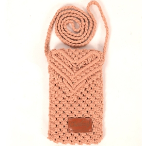 Nueva llegada bolsa de teléfono móvil de paja de playa Vertical Universal hecha a mano cuerda de algodón bolso de hombro de ganchillo de verano con correa - Product Image 1