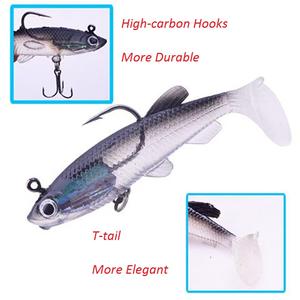 Suministro de fábrica, cabeza de plantilla de plástico, cebo suave, cabeza de plomo, señuelo de pesca suave para pesca de fondo <span class=keywords><strong>Oceam</strong></span>, atrayendo peces de agua salada, Lucio - Product Image 6