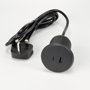 Chargeur <span class=keywords><strong>USB</strong></span> rond de 2 pouces pour téléphone, en ABS, avec <span class=keywords><strong>prise</strong></span> de charge <span class=keywords><strong>USB</strong></span> encastrée de haute qualité pour table/bureau, avec charge rapide PD20W - Product Image 1