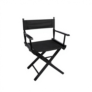 Wholesale Black Wooden Folding Directors <b>Chair</b> | Portable Canvas Makeup Artist <b>Chair</b> Indian Supplier - Product Image 4