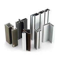 Perfiles de Aluminio Anodizado 6063 Personalizados para Puertas y Ventanas Corredizas de Vidrio, Diseño Moderno, Garantía de 5+ Años, Mediante Extrusión