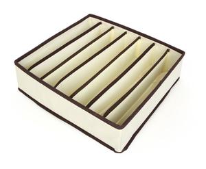 2026 Underwear Organizer Drawer Divider12 Grid Bar <strong>Storage</strong> <strong>Box</strong> for Bras Panties Socks Ties, Set of 4, <strong>Beige</strong> - Product Image 6
