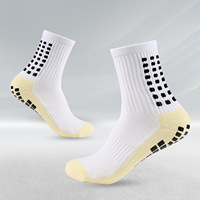 Chaussettes De Football En Caoutchouc Demi Terry Chaussettes Grip Adulte Hommes Chaussettes Antidérapantes Personnalisées