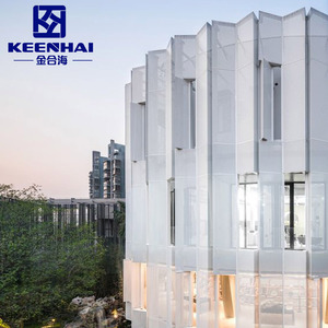 Paneles de <span class=keywords><strong>Fachada</strong></span> de Metal para Exteriores, Revestimiento de Aluminio de Diseño Moderno para Decoración de Edificios, Fachadas de Hoteles - Product Image 5