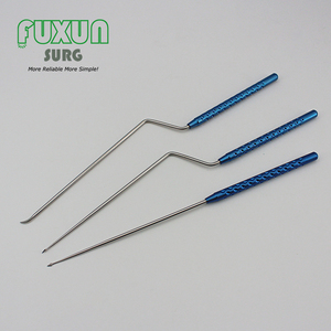 Microchirurgische Basis Voor Neurochirurgie Handleiding Chirurgische Instrumenten Bajonet Micro <span class=keywords><strong>Ring</strong></span> Messen Halve Maan <span class=keywords><strong>Curette</strong></span> - Product Image 1