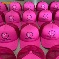 Gorras de camionero ajustadas de 5 paneles personalizadas, varios colores, moda y estilo Hip Hop, transferencia de calor del fabricante chino