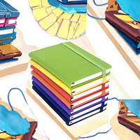 Carnets à spirales A5 A6 personnalisés, agendas, planificateurs, jolis journaux, couverture rigide en cuir PU, papier professionnel, fournitures scolaires