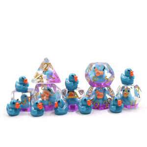 Bulk Wholesale Custom 7pcs Blue Polyhedral Dnd <b>Dice</b> Set Transparent Soft Resin Customizable Shape YS-TLDK Blue <b>Dice</b> Set YS- - Product Image 3