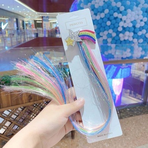 Moda Glitter dolce <span class=keywords><strong>bambina</strong></span> trecce estensioni dei <span class=keywords><strong>capelli</strong></span> Tinsel Clips In estensione dei <span class=keywords><strong>capelli</strong></span> con clip per bambini - Product Image 4