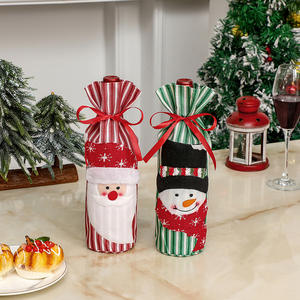 QY set <span class=keywords><strong>di</strong></span> <span class=keywords><strong>bottiglie</strong></span> <span class=keywords><strong>di</strong></span> <span class=keywords><strong>vino</strong></span> <span class=keywords><strong>di</strong></span> natale natale creativo <span class=keywords><strong>di</strong></span> pupazzo <span class=keywords><strong>di</strong></span> neve rosso set <span class=keywords><strong>di</strong></span> <span class=keywords><strong>vino</strong></span> festivo decorazione ristorante - Product Image 2