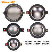 Tweeter ultrasonique blanc de 2 pouces, bobine vocale, diaphragme en titane, 4-8 ohms, 12V/24V, unité de haut-parleur passif, compatible universel pour voiture