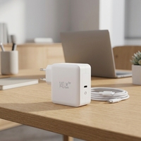 Chargeur rapide GaN USB-C PD3.1 mural (prise Inde/EU) 140W pour MacBook Pro – Adaptateur d'alimentation pour ordinateur portable