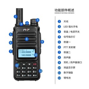 Walkie Talkie Tyt Th-Uv98 de 10W de Alta Potencia, Doble Banda VHF/UHF, con Pantalla, Largo Alcance, Radio para Exteriores - Product Image 3
