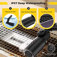 Nouveau Nettoyeur de Barbecue Électrique Automatique Ultra-Rapide avec Tête de Brosse en Acier Inoxydable Écologique en PP pour Extérieur