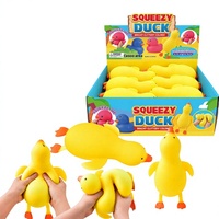 Jouet de décompression créatif GoGo Squishy en forme de grande oie blanche en TPR souple, jouet de dessin animé en pâte à modeler pour plus de 14 ans