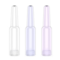 Emballage pour soins de la peau en PETG de 1 ml, flacon en plastique jetable, ampoules brisables, essence cosmétique, sérum, emballage