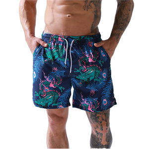 Custom Logo Blank Geometric Mens Summer Workout Sports <b>Shorts</b> 100% Polyester Drawstring Mid Quick Dry Eco-Friendly Board <b>Shorts</b> - Product Image 1