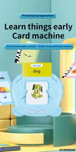 Juguetes personalizados Montessori máquina de aprendizaje de inglés tarjetas flash para niños educativos