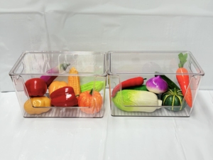 Clear Stackable Storage <b>Bins</b> with Lids <b>Large</b> Plastic Containers with Handle for Pantry Organizer <b>Bins</b> - Product Image 2