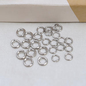 Anillo Abierto de Plata S925 de 5mm y 6mm de Grosor, Anillo de Perlas, Material para DIY, Accesorios Nuevos 1562, Fornituras y Componentes de Joyería - Product Image 1