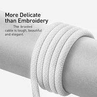 Cable USB Tipo-C de Nailon Trenzado de Alta Calidad de 1m-2m, 66W 6A, Carga Rápida, Transferencia de Datos Multifunción, 12 Meses de Garantía