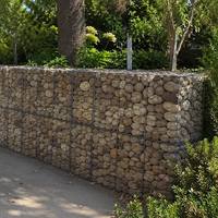 Keranjang Gabion Las Galvanis 2X1X1m Dinding Penahan Tanah Taman Dekoratif Kandang Batu Pembatas Bedeng Bunga Pagar