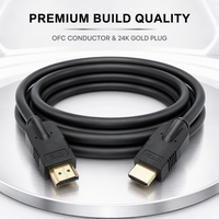 Câble HDMI 4K pour console de jeu, boîtier TV, moniteur, ordinateur portable, projecteur, home cinéma, ordinateur de bureau, prend en charge 18 Gbps HDR ARC 4K 60Hz