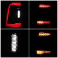 Feu arrière LED rouge pour Ram 1500 2019-2024 sans trou pour détecteur d'angle mort