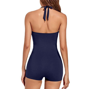 Traje de Baño Enterizo para Mujer Talla Grande 2025, Traje de Baño Personalizado, Traje de Baño de Una Pieza, Corte Alto, Espalda Descubierta, Sexy, Color Sólido - Product Image 5