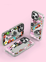 Nouvelle coque de téléphone portable magnétique de luxe personnalisée en TPU+PC avec design étoile et miroir pour 17 16 Pro Max