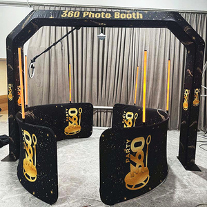 DHL envío rápido en 48H Manuel Overhead 360 Photo Booth Rgb 360 grados iluminación Led - Product Image 6