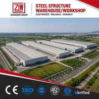 Estructura de Acero Galvanizado Prefabricada ZW, Estructura de Acero Prefabricada/Edificio de Almacenamiento