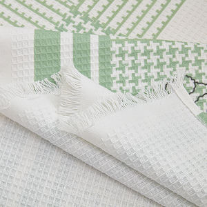 Serviette de canapé en gaufre à carreaux vert frais Décoration de salon de style énergique amusant - Product Image 3