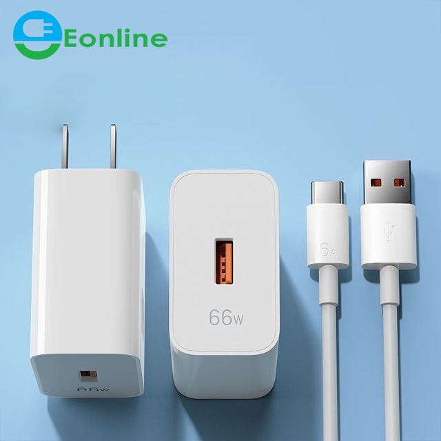 Eonline 66W  Max USB  5A 6A Type c Cable Super Fast Charging for Huawei Mate 50 40 Pro Xiaomi Redmi Samsung Cable Cord