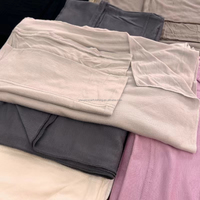 Hijab en jersey de coton de qualité supérieure, châle léger et respirant, uni, intérieur 100% coton Pashmina, quatre saisons