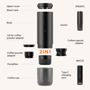 Cafetera Espresso Automática para Viajes y Exteriores, 19 Bares, Crema Rica - Product Image 4