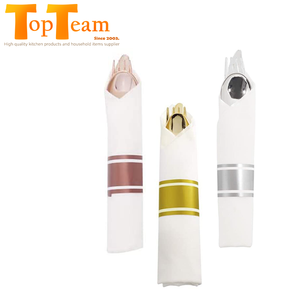 <span class=keywords><strong>China</strong></span>-juego de tenedores dorados para fiestas, juego de cubiertos desechables - Product Image 1