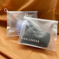 Bolsas de PVC Transparentes con Cierre y Logotipo Personalizado, Reciclables, con Serigrafía para Ropa y Calcetines