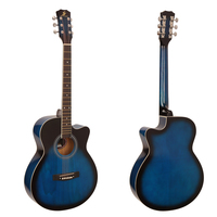 Wholesale Professional Acoustic Guitar Matte Finishing 40" Linden Cutaway Guitarra