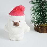 Bombes de bain de Noël Père Noël 80g, 4 boîtes cadeaux, pour le bain moussant et le nettoyage domestique